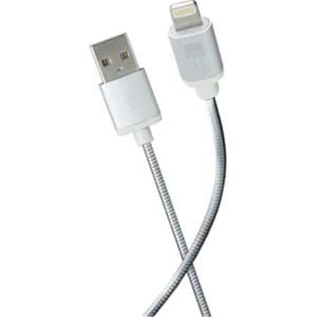 BYTECH Bytech CLLPCA102SL 3.5 ft. Lightning MFI USB Spiral Cable Charge & Sync Cable CLLPCA102SL
